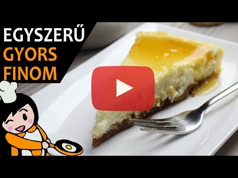 Sajttorta - Recept Videók