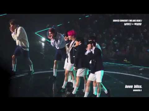 4k [fancam] 190413 몬스타엑스 MONSTA X WORLD TOUR [WE ARE HERE.] 널하다 + 백설탕 (7인 VER.) 직캠