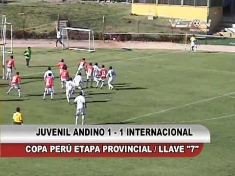 JUVENIL ANDINO 1 - 1 INTERNACIONAL COPA PERU ETAPA PROVINCIAL- Visión Deportiva 2013 TVT Canal 39