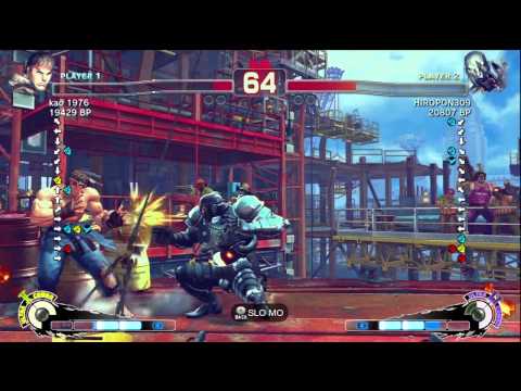 HIROPON [Seth] vs kao 1976 [Ryu] SSF4 Japanese Online Ranked Matches - TRUE-HD