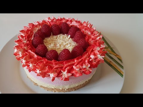 Bavarois framboises & chocolat blanc 😍🤤
