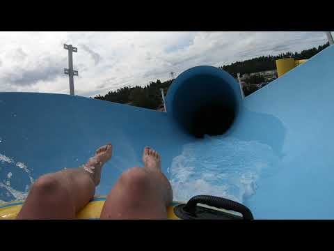 Big Splash Waterpark Solar Splash Tube Slide (Left) POV, Vancouver, BC