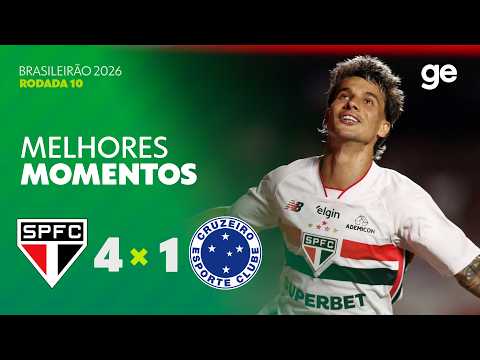 Gols e lances de São Paulo x Cruzeiro