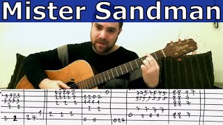 Tutorial: Mister Sandman - Fingerstyle Guitar w/ TAB