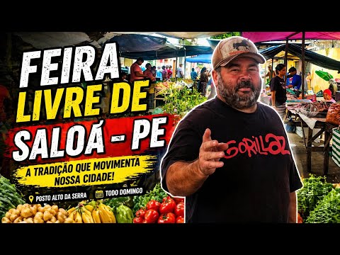 FEIRA LIVRE SALOÁ PERNAMBUCO 😀 22/04/26 OLHA CHICO O HOMEM QUE DEIXA A FEIRA MAIS ALEGRE.