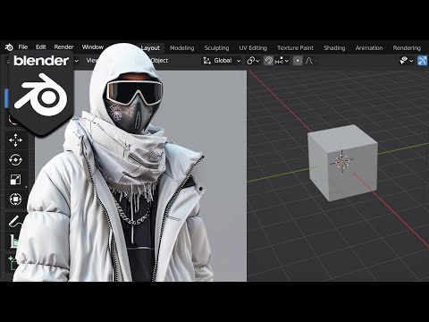 Easy Guide For Making 3D Characters WITHOUT MODELING (Blender)