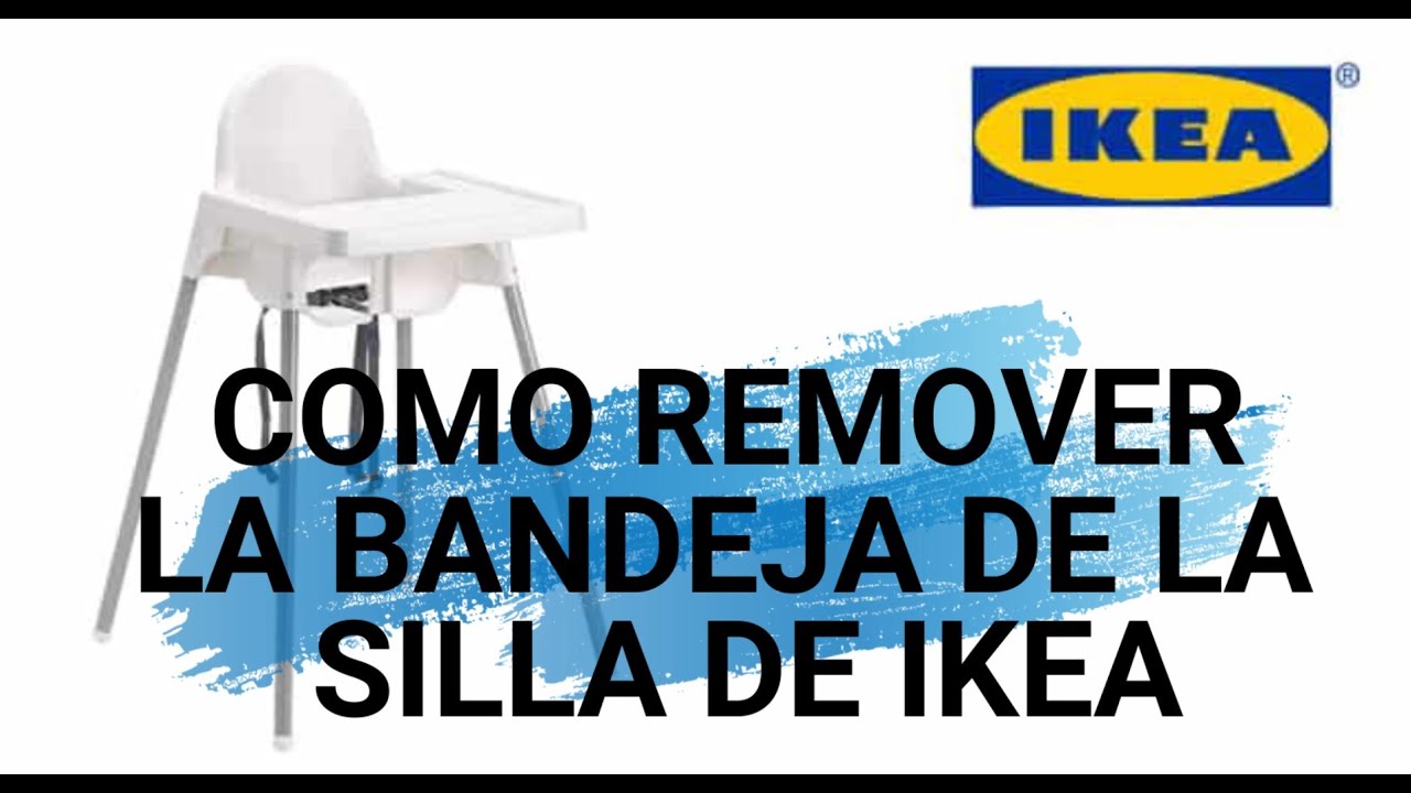 Como remover la bandeja de la silla para bebe de IKEA