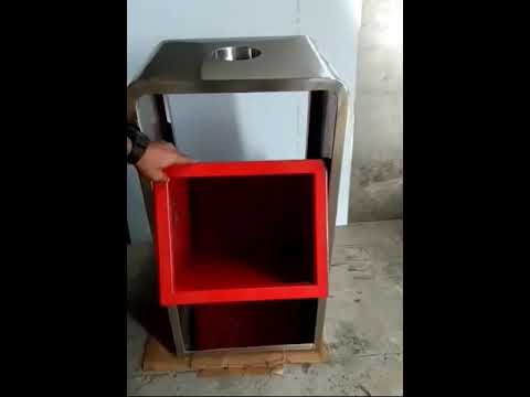 Steel Dust Bin With Plastic Bucket