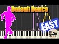 EASY Default Dance - Fortnite [Piano Tutorial] (Synthesia) HD Cover