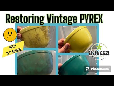 Pyrex Yellow Flower