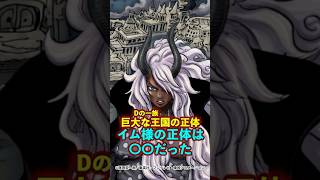 【ワンピース】Dの一族と巨大な王国の正体！イム様は〇〇だった ※最新話ネタバレ注意 #ワンピース #onepiece #考察