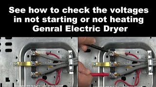 General Electric Dryer Not Starting or Not Heating - Voltages at the Terminal Block