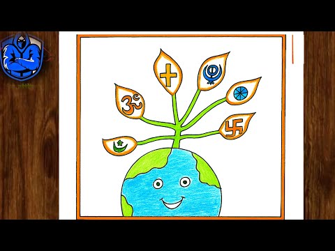 National Unity Day poster | drawingRashtriya Ekta Diwas | drawingNational Unity Day drawing easy