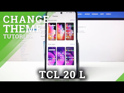 How to Change Device Theme on TCL 20 L - Personalize TCL Theme