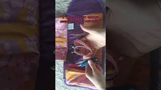 Penál na háčky fialovo-žlutý