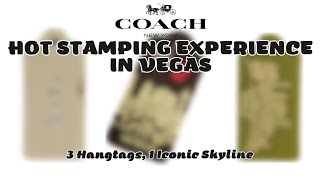 👜 Coach Hang Tags Las Vegas | Hot Stamp Collection Vlog