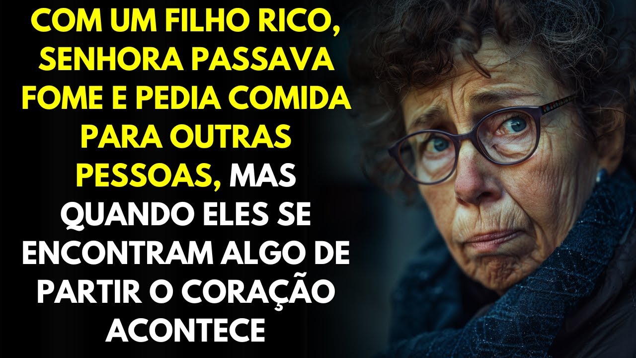 Com Um Filho Rico, Senhora Passava Fome e Pedia Comida Para Outras Pessoas