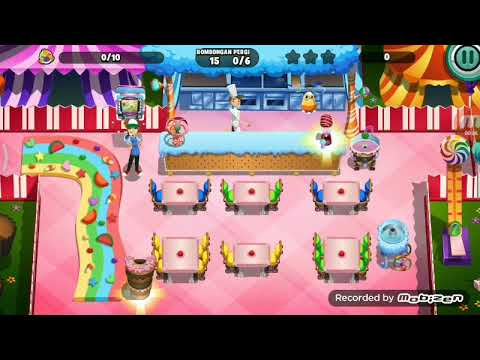 Diner dash level 167 bintang 3 - Candy Carnival