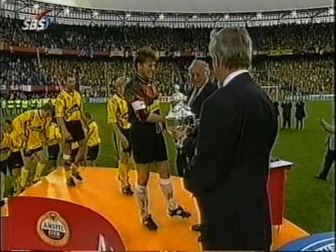 Ruud Hesp aanvoerder Roda JC bekerfinale 1997