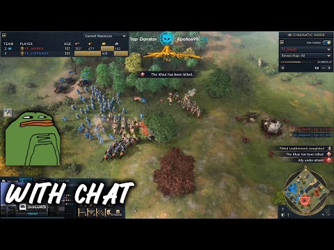 Lirik watching Age of Empires IV: Abbasid Dynasty vs Mongols