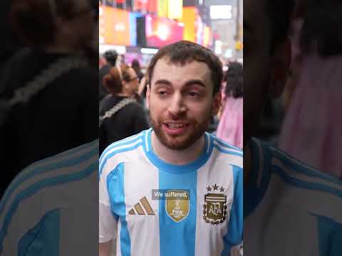 Video Thumbnail: Argentina fans celebrate in Times Square