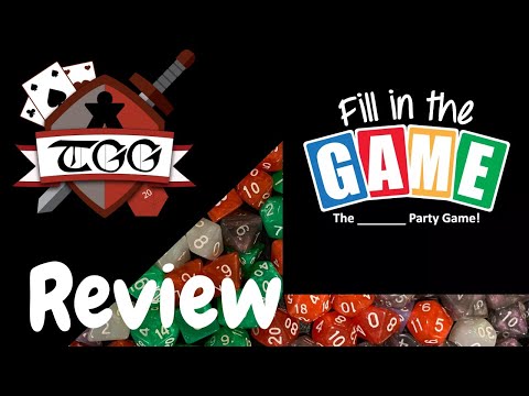 Fill in the Game Card Game Review