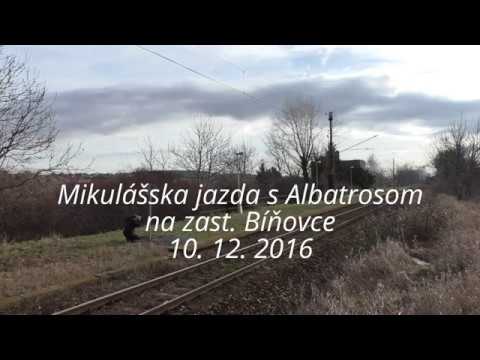 Mikulášska jazda s Albatrosom na zast. Bíňovce + pár vlakov v žst. Trnava 10. 12. 2016