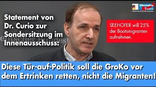 Sondersitzung des Innenausschusses: 25% der Bootsmigranten nach Deutschland