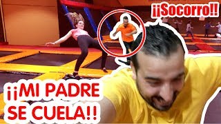 Mi padre SE CUELA en el gimnasio Olímpico + Super SALTOS // Los familukis