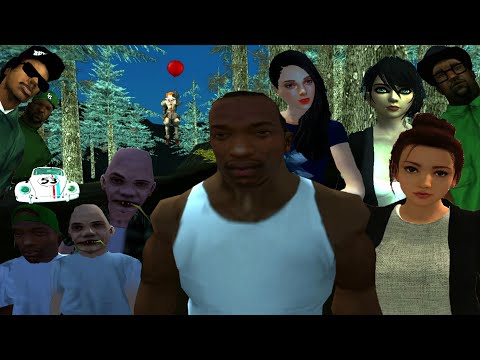 GTA San Andreas Loquendo - CJ y sus amigos van al bosque embrujado