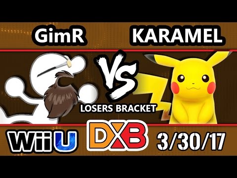 DXB 2017 SSB4 - VGBC | GimR (G&W) Vs. Karamel (Pikachu, Cloud) Smash 4 Tournament -Smash Wii U
