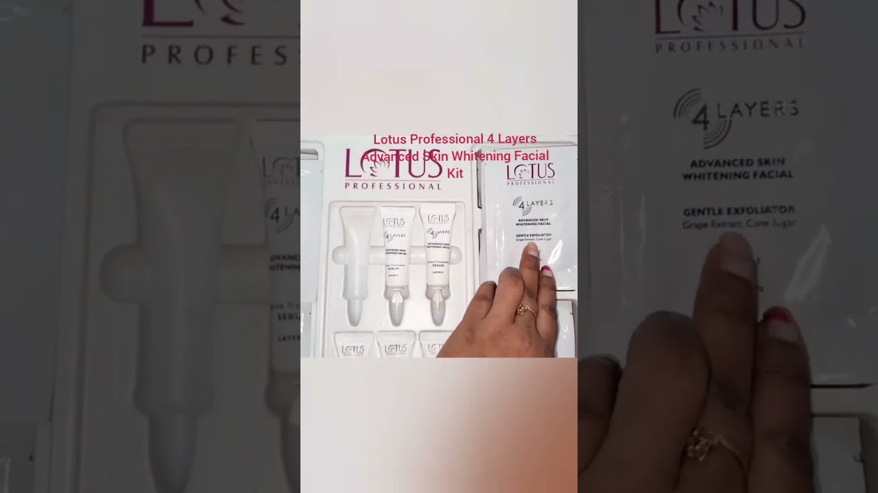 Lotus Professional 4Layers Advanced SkinWhitening Facial KitLotus 4 layer Facial benefitstutorial