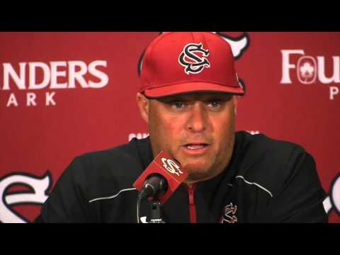 Chad Holbrook on pace of game against Furman, pitching challenges