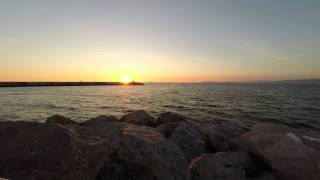 preview picture of video 'Tramonto dal molo a Viareggio TIME LAPSE GOPRO HERO3+ BLACKEDITION'