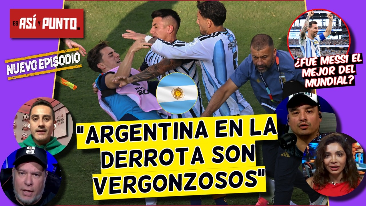 ARGENTINA es una PÉSIMA PERDEDORA; ¿MESSI mereció el BALÓN de ORO otorgado a Rodri? | Es Así y Punto