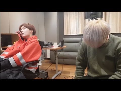 180228 J-Hope doing the monitoring for his 1st mixtape on the D-2 | BTS Updates