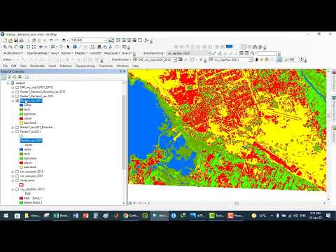 change detection الكشف عن التغير لغطاءالارض