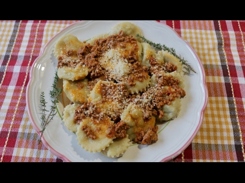 How to Make Meat Filled Ravioli Called Tordelli | Pasta Grannies