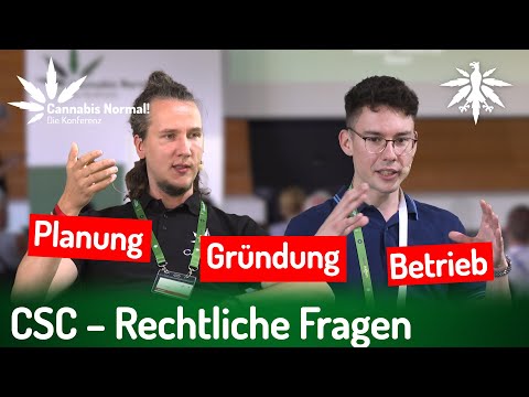 CaNoKo24: CSC – Rechtliche Fragen, Planung, Gründung und Betrieb