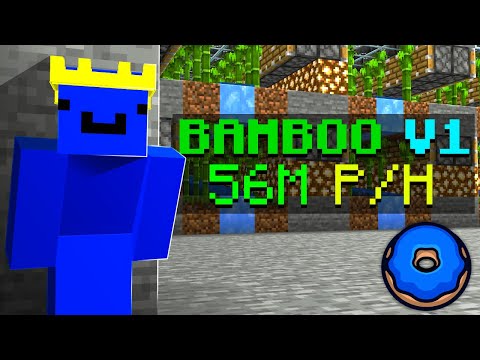 How To Make V1 BAMBOO Farm on Donut SMP (BEST DESIGN | BONEMEAL)