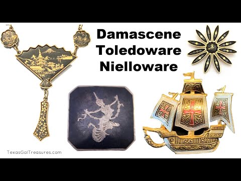 What is Damascene, Toledo Damascene, Toledoware, Niello and Nielloware?