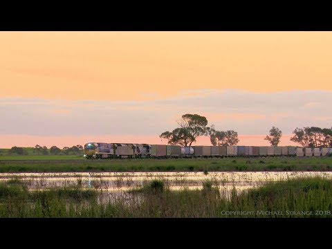 Pacific National Container Train PM6 with NR111, AN2 & 8254 - PoathTV