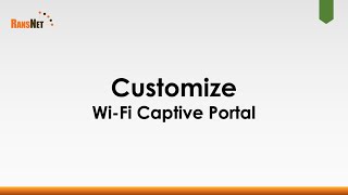 Create Customizable Wi-Fi Captive Portal using Templates and CMS