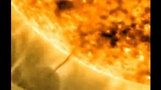 Giant Sphere UFO Causes Wake On Surface Of The Sun