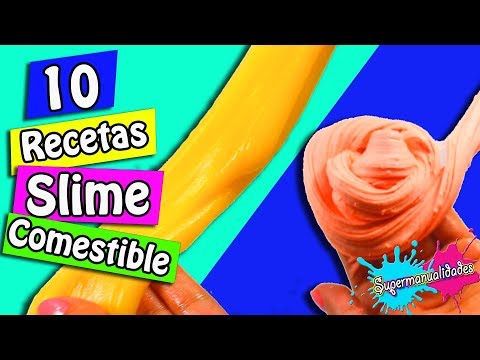 Trying edible Slime recipes ( without borax, glue and detergent )  - Supermanualidades
