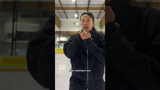 attempting yuna kims layover spin 🌀 #figureskating #iceskating #vlog #camelspin #yunakim