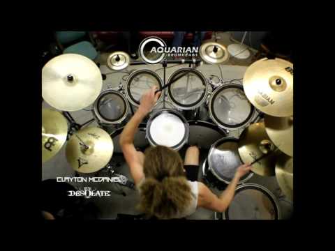 Clayton McDaniel - The Desolate - Playing Aquarian Drumheads