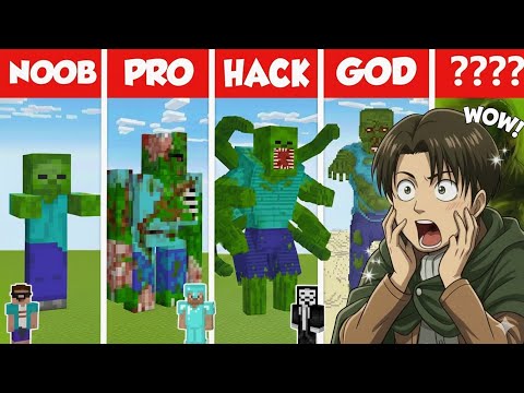 Minecraft REAL LIFE ZOMBIE HOUSE BUILD CHALLENGE - NOOB vs PRO vs HACKER vs GOD Reaction 