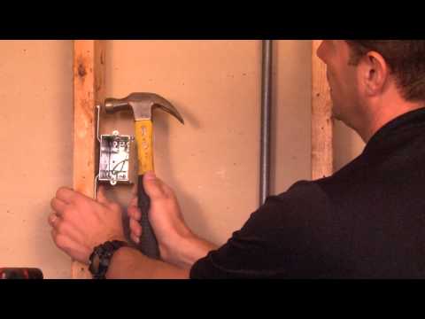 Switch Boxes: Switch Box with Clamps for Flexible Metal Conduit & Flat Vertical Bracket G603-FBX