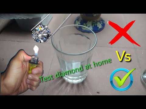 how to test diamond at home